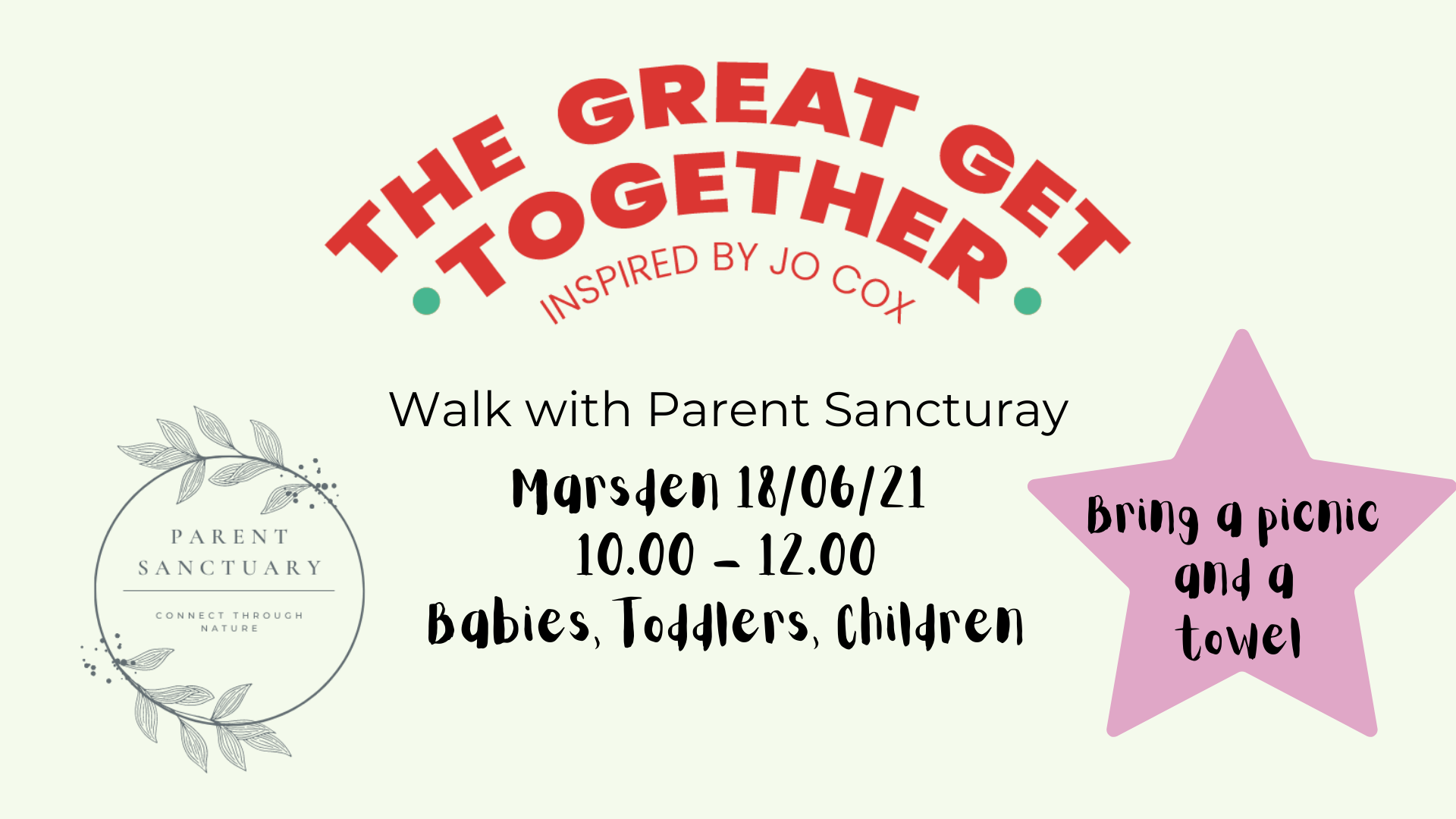Join Parent Sanctuary's Child Friendly Walks This June