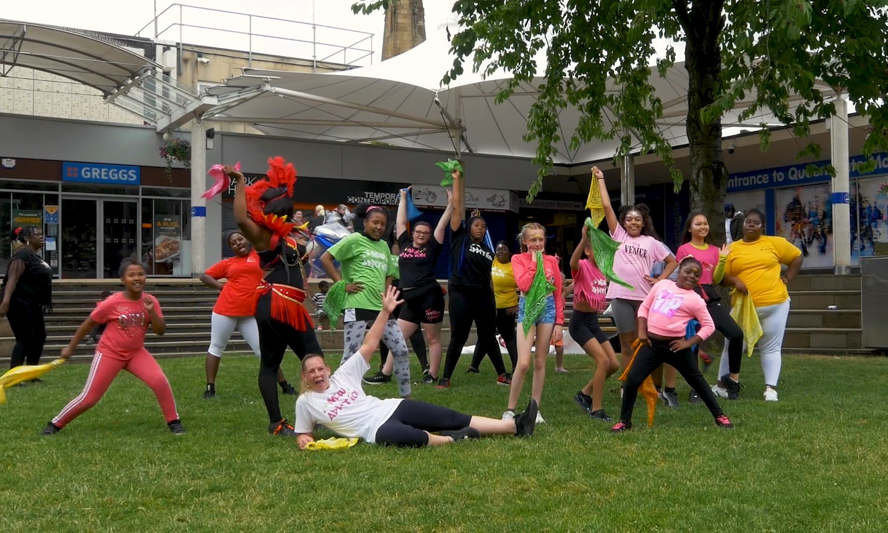 NEW VIDEO: New Addition Dance Performance Delights at the Piazza | 'Keep the Vibe Alive' with Huddersfield Carnival 2021