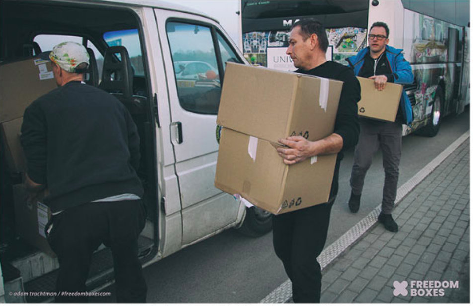 Freedom Boxes' humanitarian mission supports Ukraine Crisis