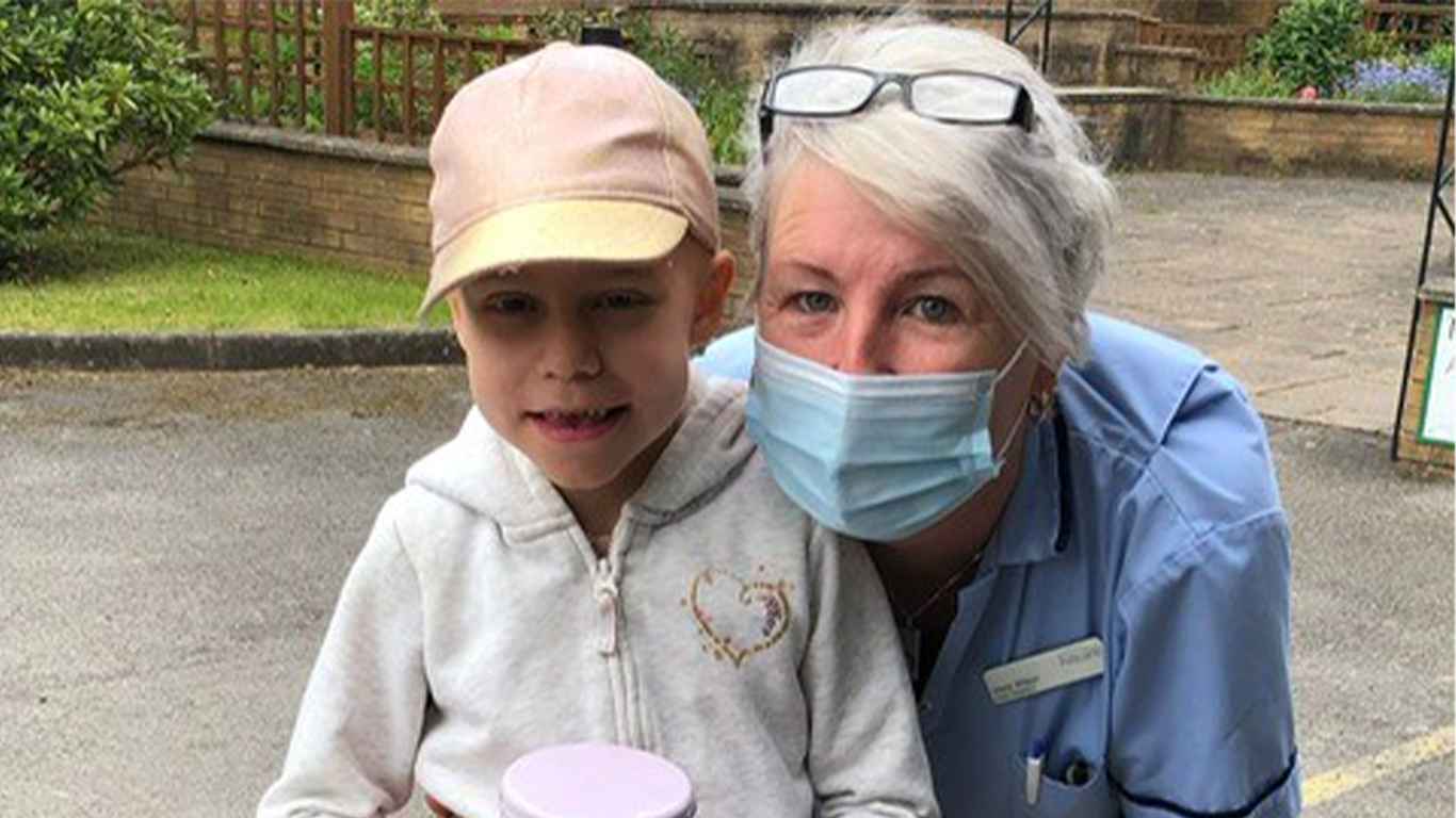 Young Cancer Fighter Visits Local Care Home to Give Thansk for Fundraising Efforts