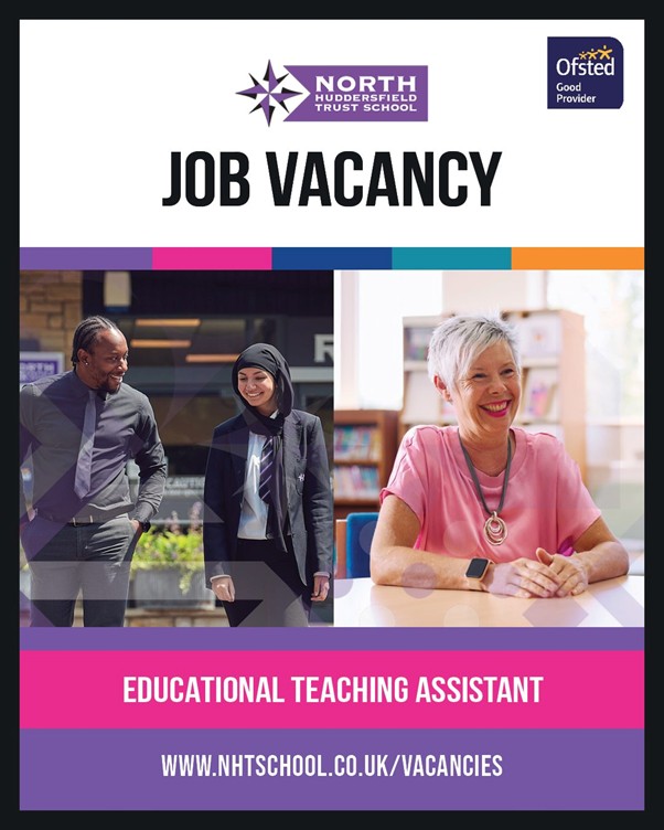 North Huddersfield Trust School Seeks Educational Teaching Assistant