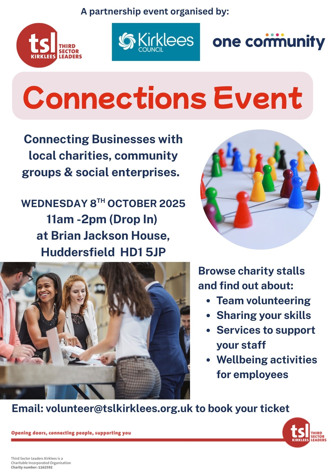 Businesses Invited to Connect with Charities at Huddersfield Networking Event