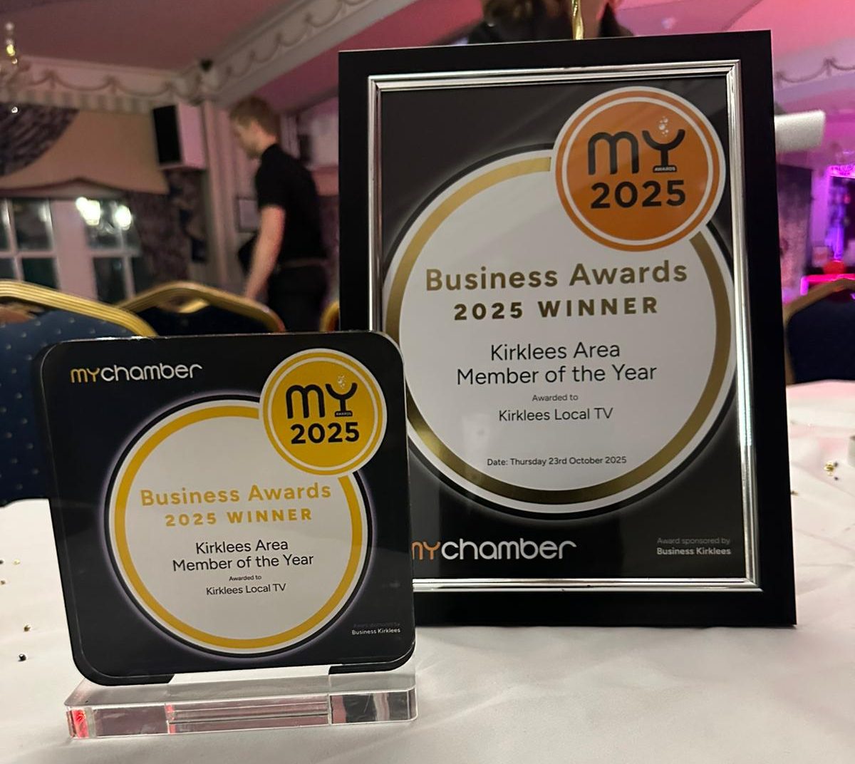Kirklees Local TV Wins Kirklees Area Member of the Year at MY Chamber Business Awards 2025