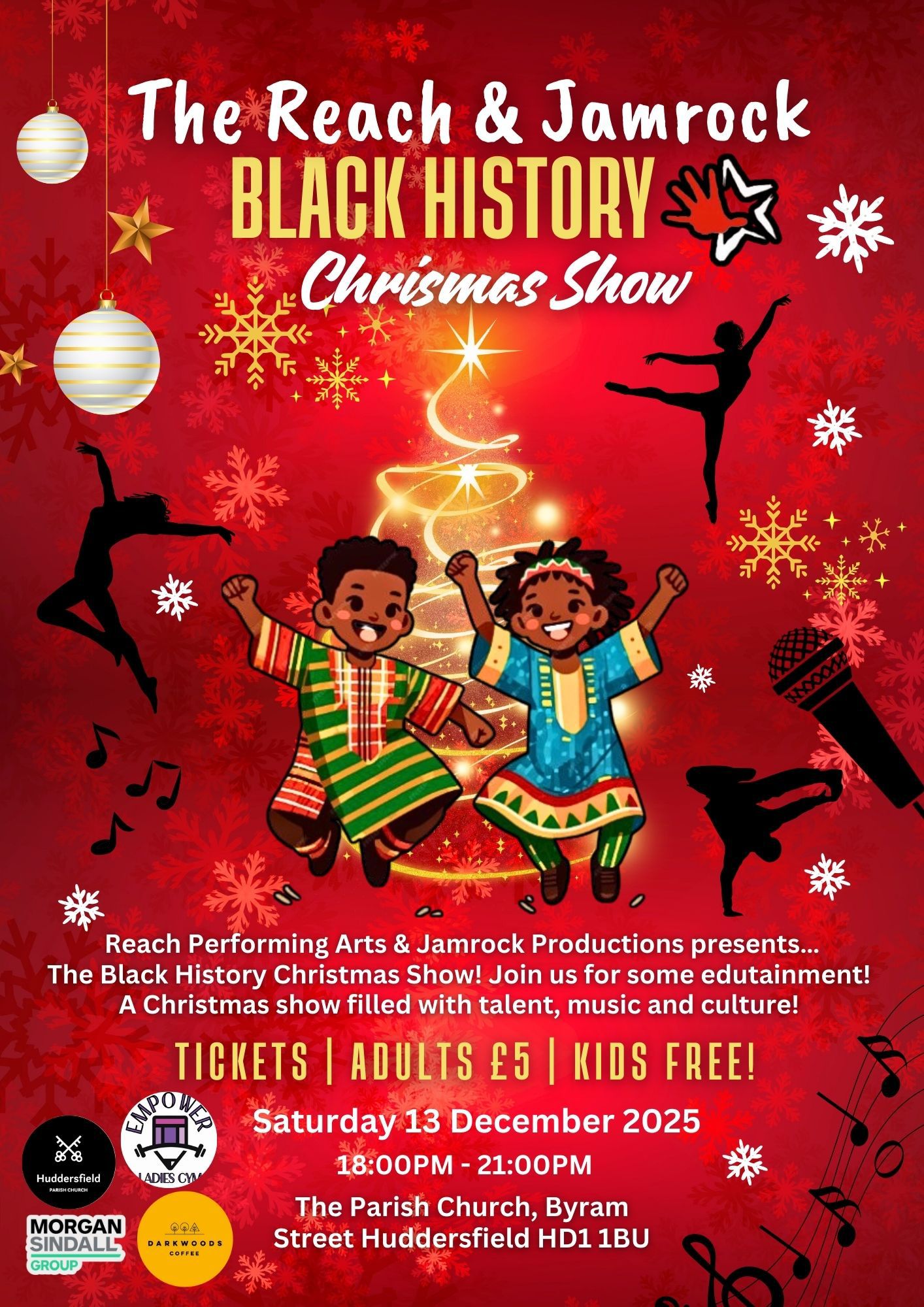 Huddersfield Set for Festive Cultural Celebration: The Reach & Jamrock Black History Christmas Show