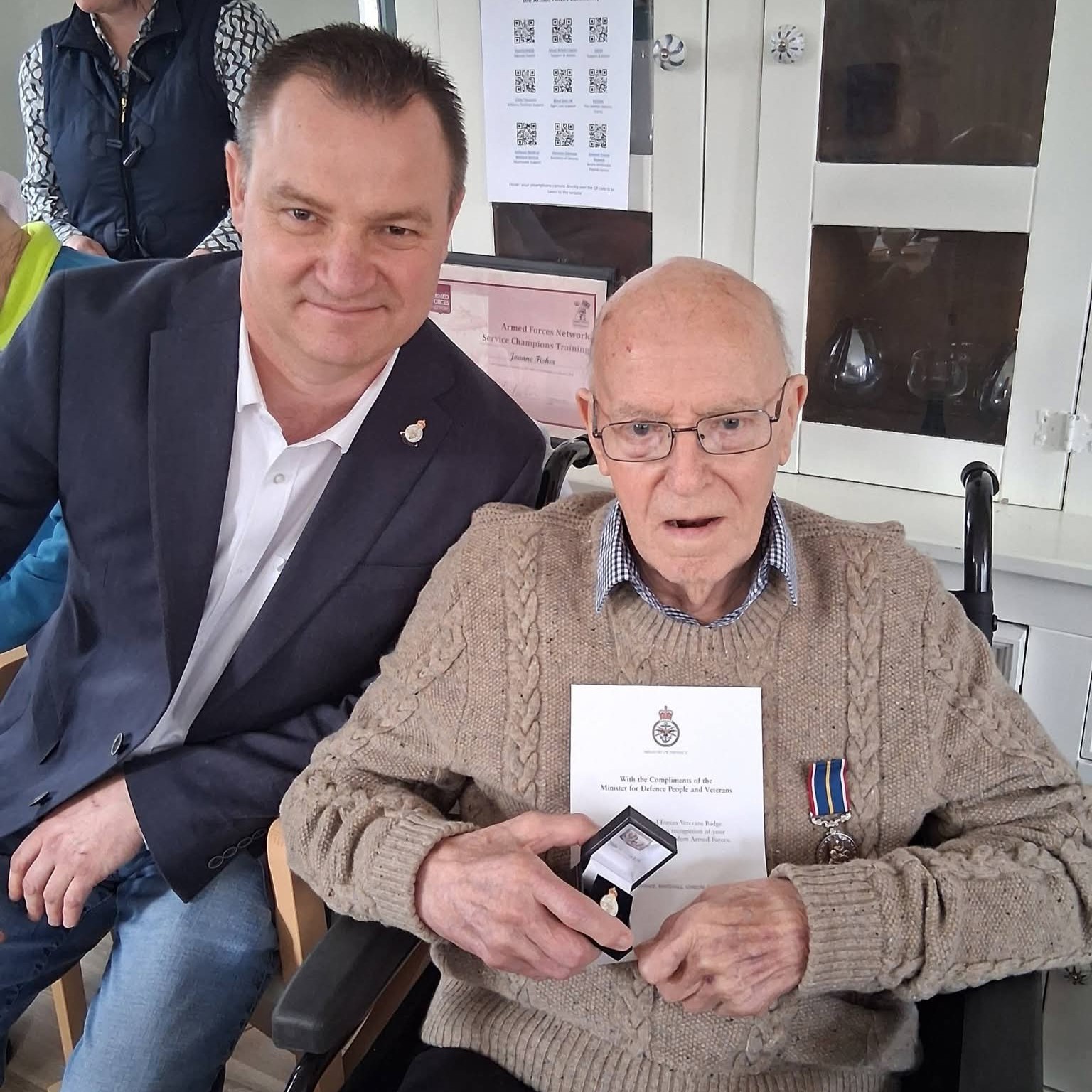 Honoured for Service: Kirklees Care Home Hosts Emotional Veterans’ Badge Ceremony