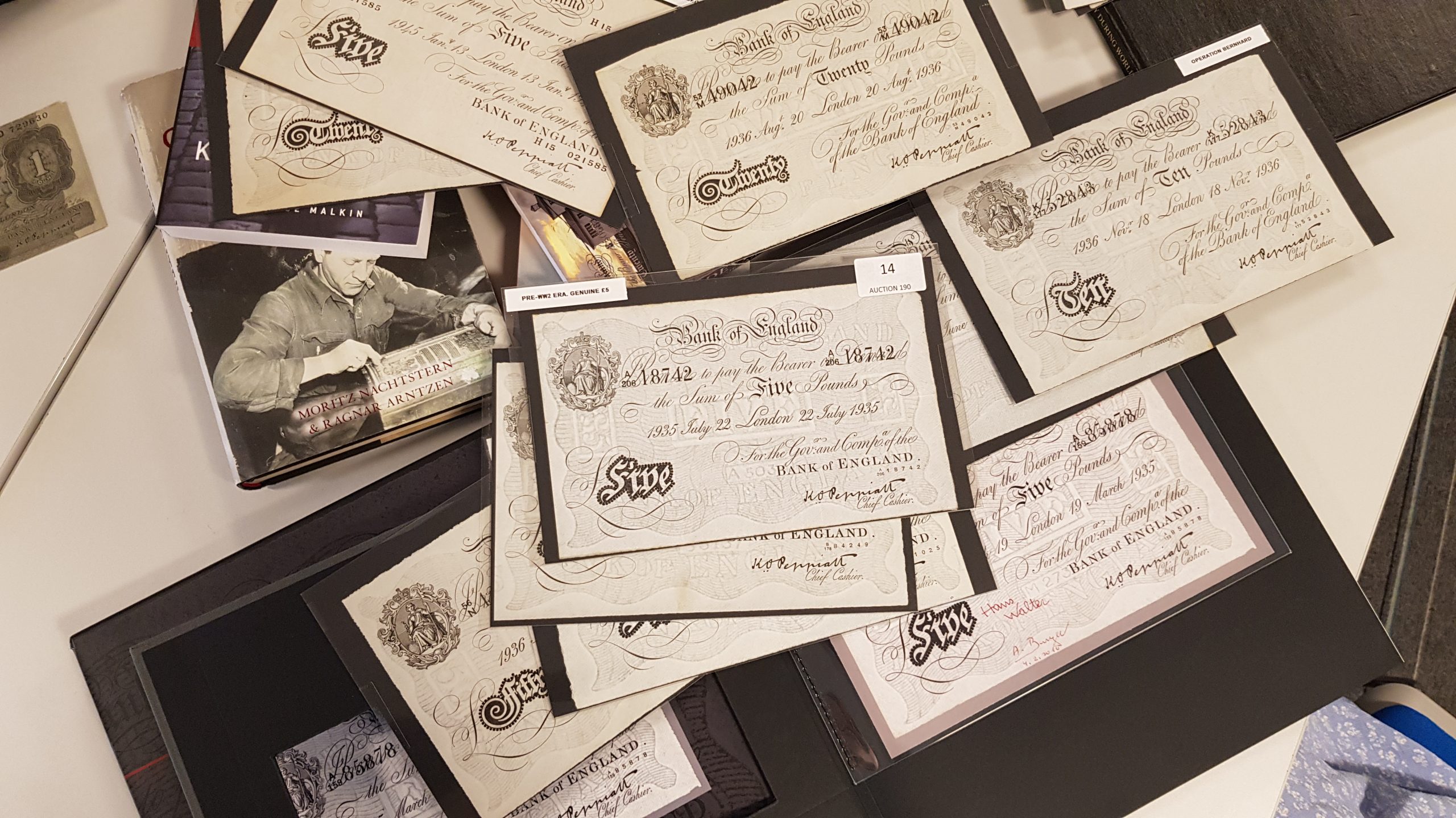 Operation Bernhard Counterfeit Notes Go on Display at Holocaust Centre North