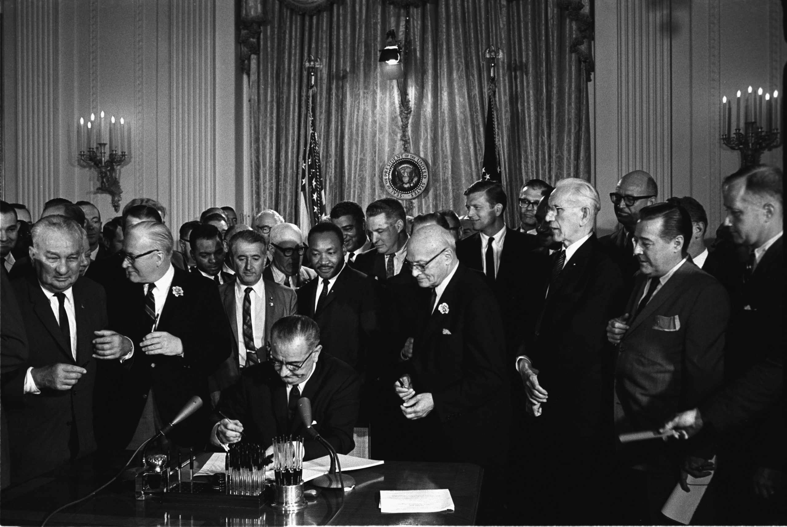 Signing of the Civil Rights bill 1964 | Windrush Tapestry